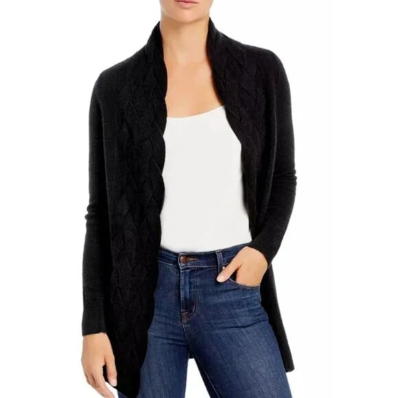 C‎ by Bloomingdale's Braided Cashmere Cardigan | Size XS - Picture 1 of 4